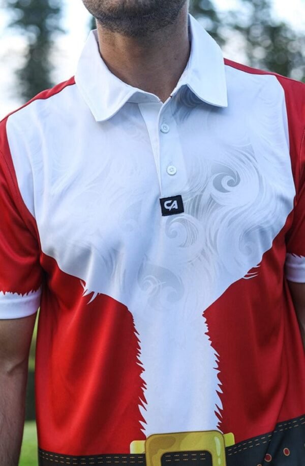 CA Funky Golf Shirt | Santa's Shirt - Image 5