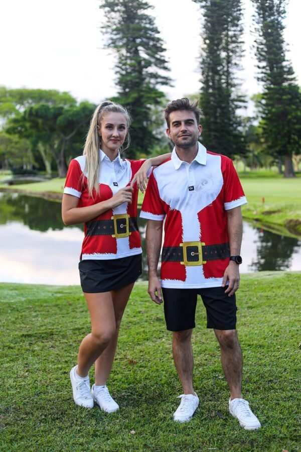CA Funky Golf Shirt | Santa's Shirt - Image 2
