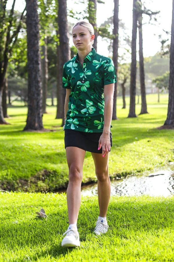 CA Ladies Funky Golf Shirt | Lucky Clovers - Image 5
