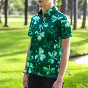 CA Ladies Funky Golf Shirt | Lucky Clovers