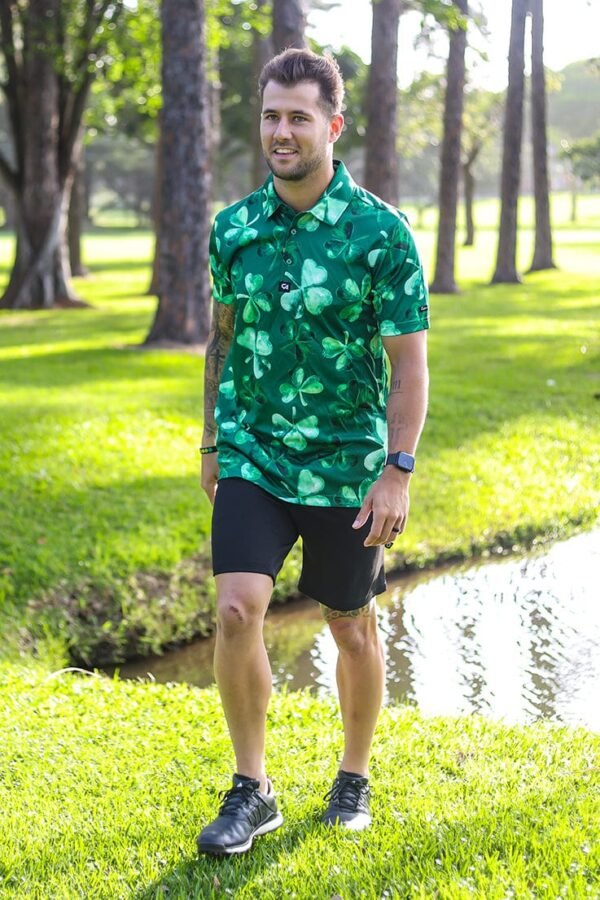 CA Funky Golf Shirt | Lucky Clovers - Image 5