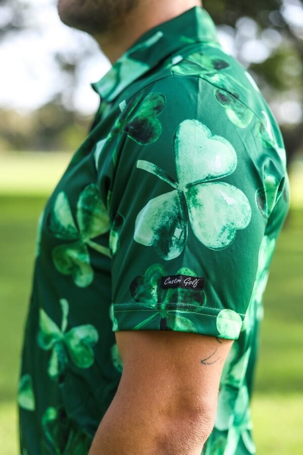 CA Funky Golf Shirt | Lucky Clovers - Image 3