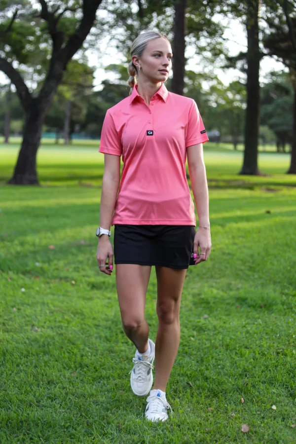 CA Ladies Iconic Golf Shirt | Watermelon - Image 5