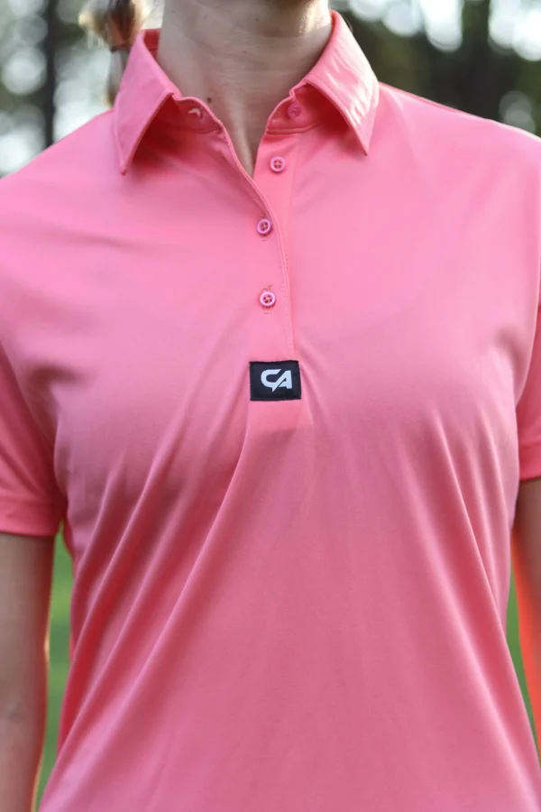 CA Ladies Iconic Golf Shirt | Watermelon - Image 6