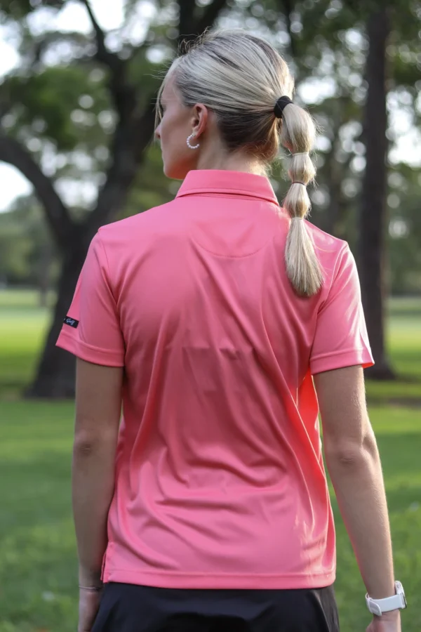 CA Ladies Iconic Golf Shirt | Watermelon - Image 3
