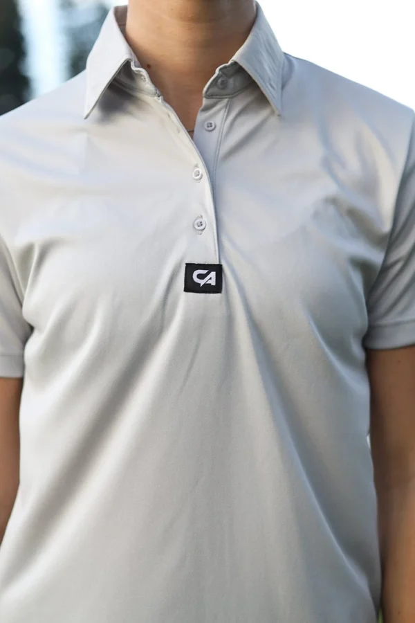 CA Ladies Iconic Golf Shirt | Light Grey - Image 6