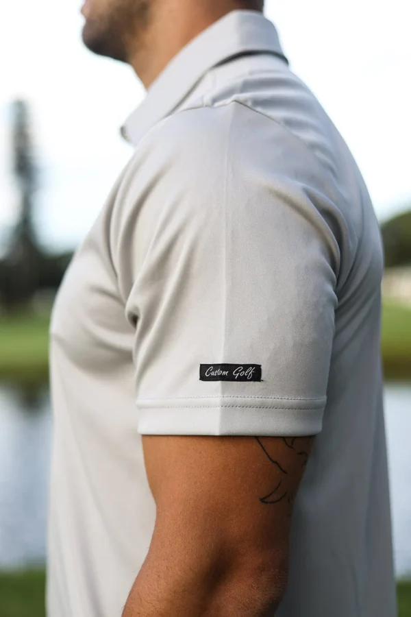 CA Iconic Golf Shirt | Light Grey - Image 4