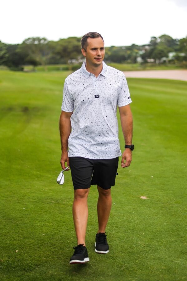 CA Funky Golf Shirt | Ink Splatter - Image 5