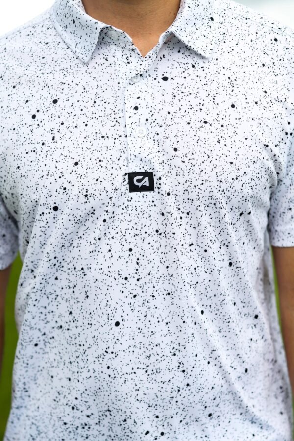 CA Funky Golf Shirt | Ink Splatter - Image 6