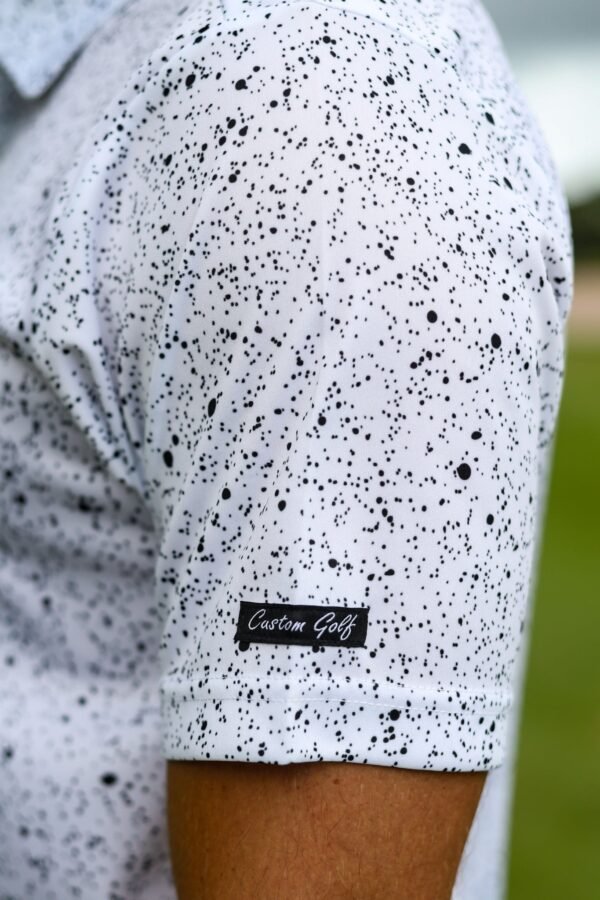 CA Funky Golf Shirt | Ink Splatter - Image 4
