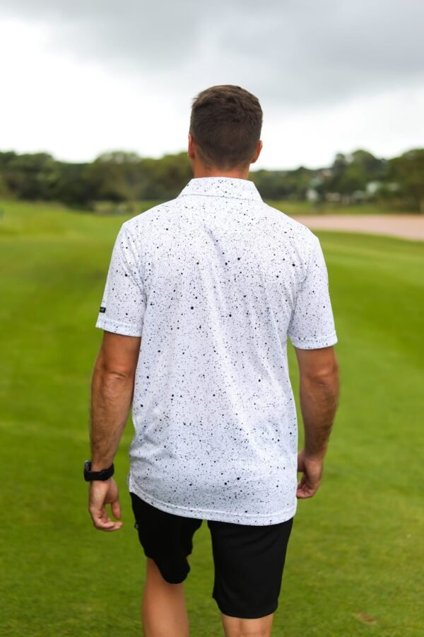 CA Funky Golf Shirt | Ink Splatter - Image 3