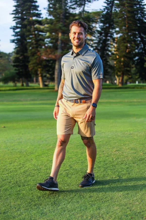 CA Flow Golf Shorts | Khaki - Image 5