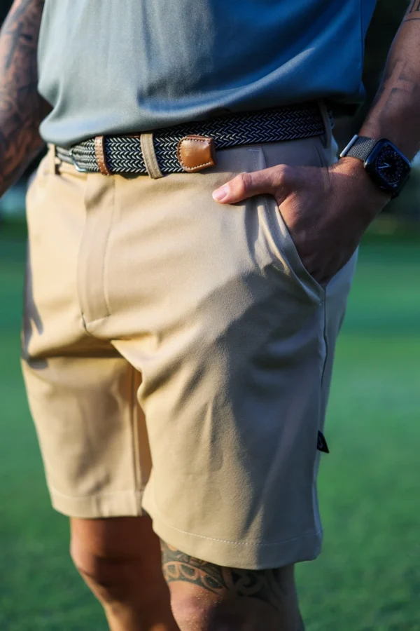 CA Flow Golf Shorts | Khaki - Image 2