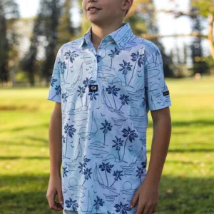CA JNR Funky Golf Shirt | Island Lines