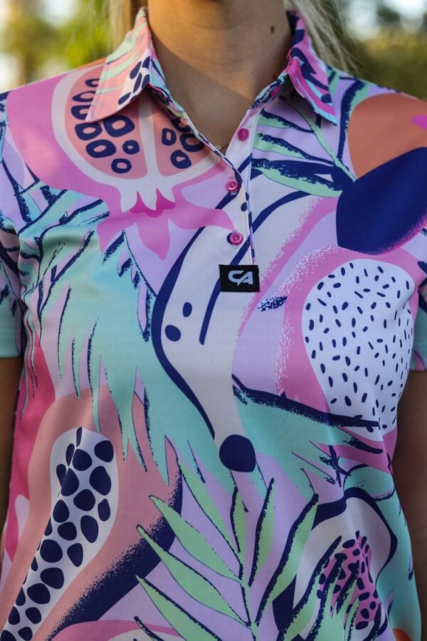 CA Ladies Funky Golf Shirt | Palm Fruits - Image 6