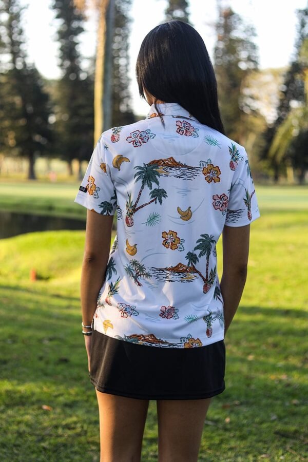 CA Ladies Funky Golf Shirt | Palm Tree Resort - Image 3