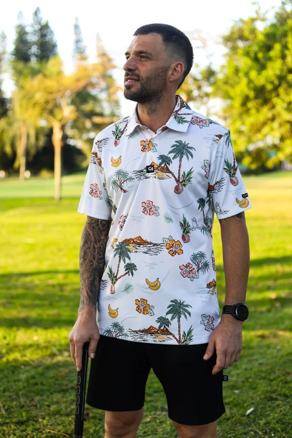 CA Funky Golf Shirt | Palm Tree Resort