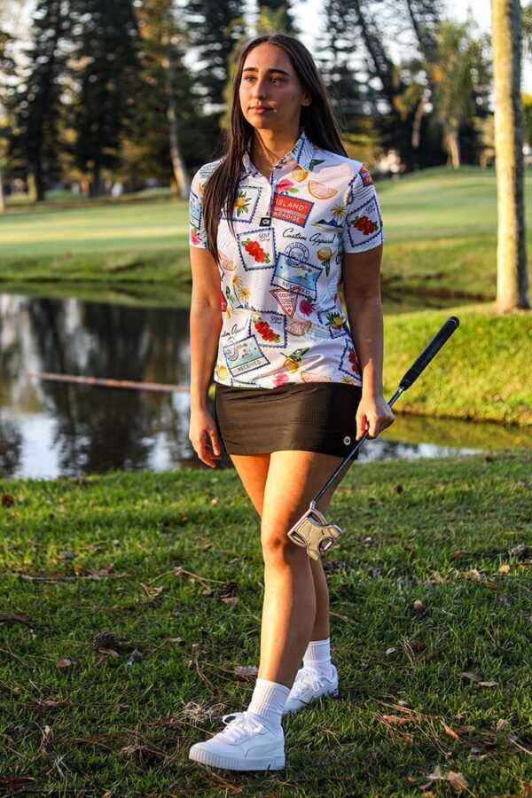 CA Ladies Funky Golf Shirt | Summer Vacation - Image 4