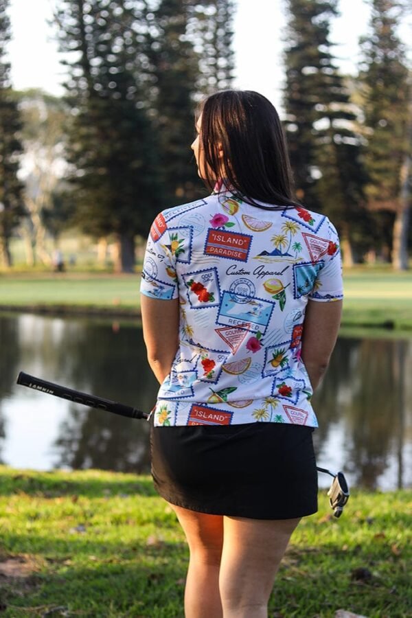 CA Ladies Funky Golf Shirt | Summer Vacation - Image 2