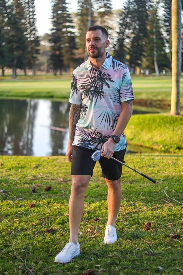 CA Funky Golf Shirt | Summer Palms - Image 4