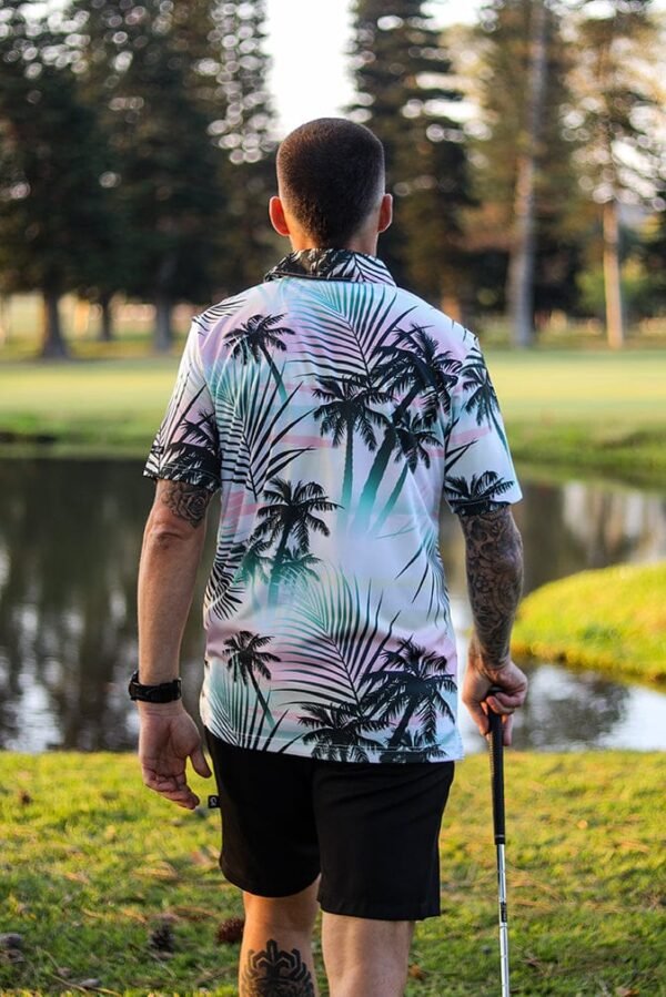 CA Funky Golf Shirt | Summer Palms - Image 2