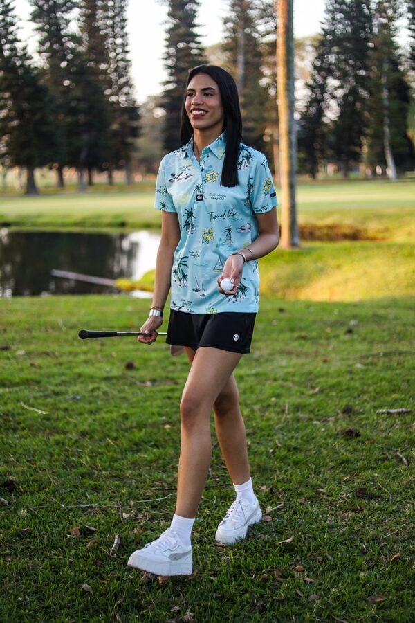 CA Ladies Funky Golf Shirt | Tropical Vibes - Image 4