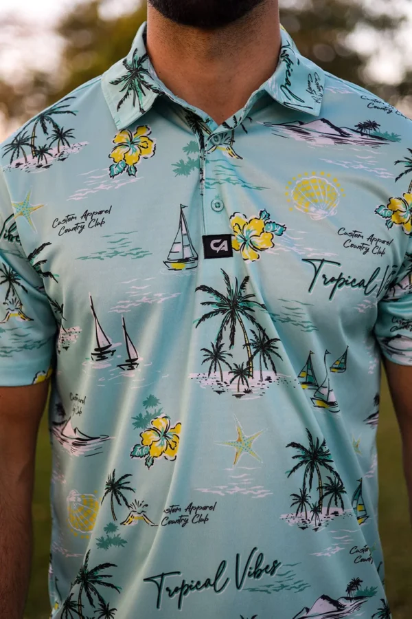 CA Funky Golf Shirt | Tropical Vibes - Image 5
