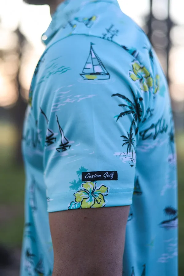 CA Funky Golf Shirt | Tropical Vibes - Image 3