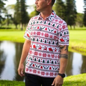 CA Funky Golf Shirt | Santa Is Coming