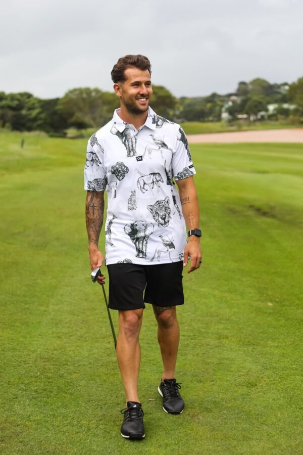 CA Funky Golf Shirt | Wild Animals - Image 5