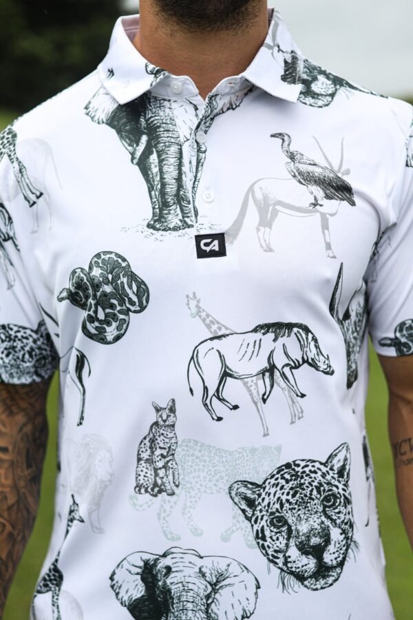 CA Funky Golf Shirt | Wild Animals - Image 6