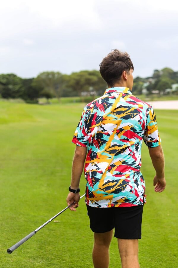 CA Funky Golf Shirt | Splashes & Smudges - Image 2