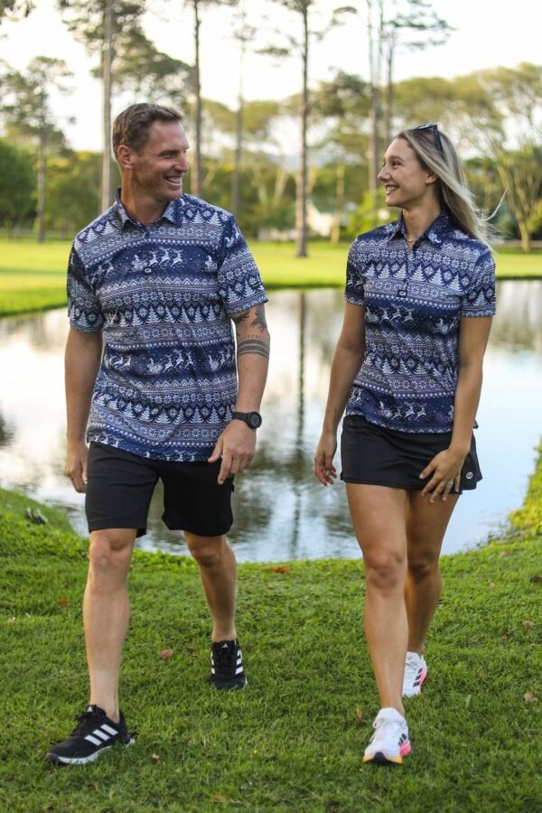 CA Funky Golf Shirt | Snow Way - Image 2