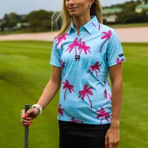 CA Ladies Funky Golf Shirt | Palm Vibes