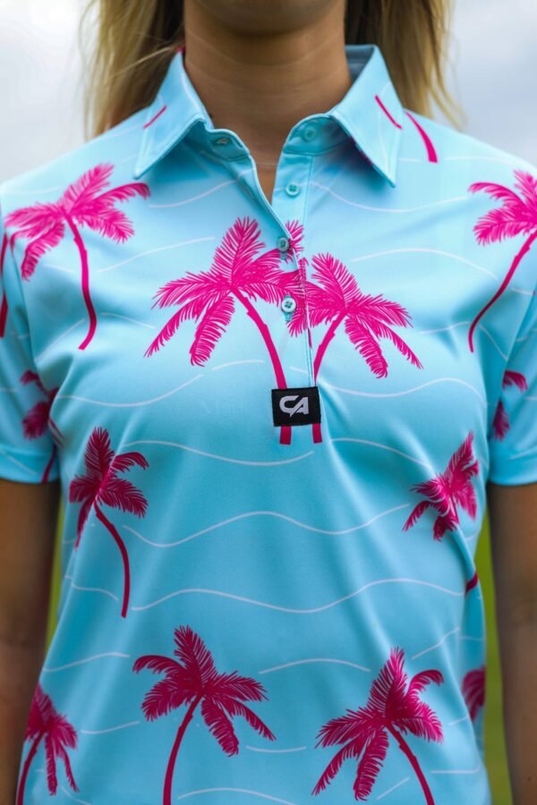 CA Ladies Funky Golf Shirt | Palm Vibes - Image 6