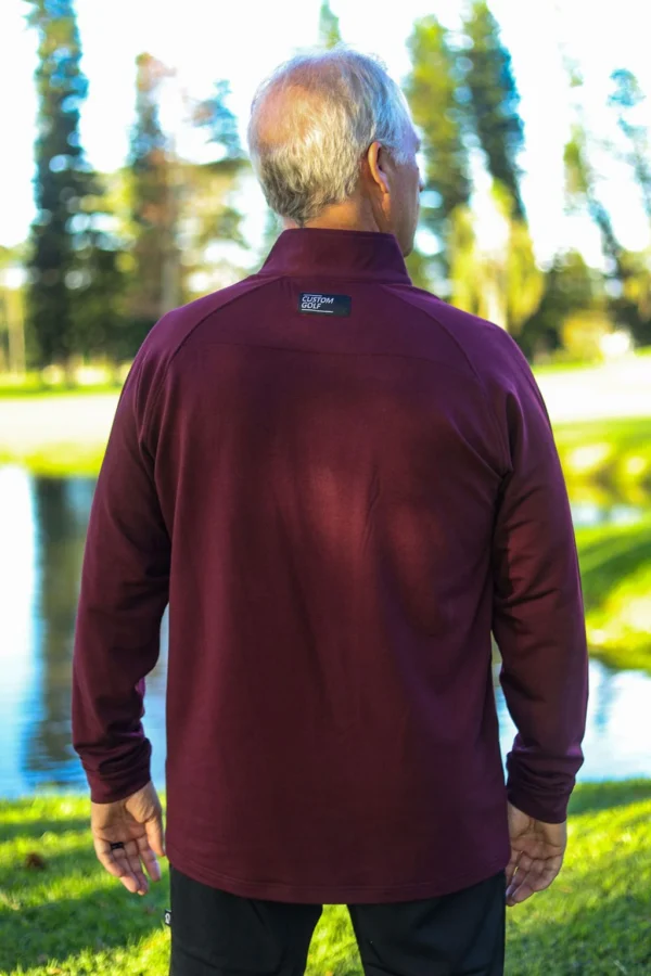 CA Apex Golf Jersey | Burgundy - Image 3