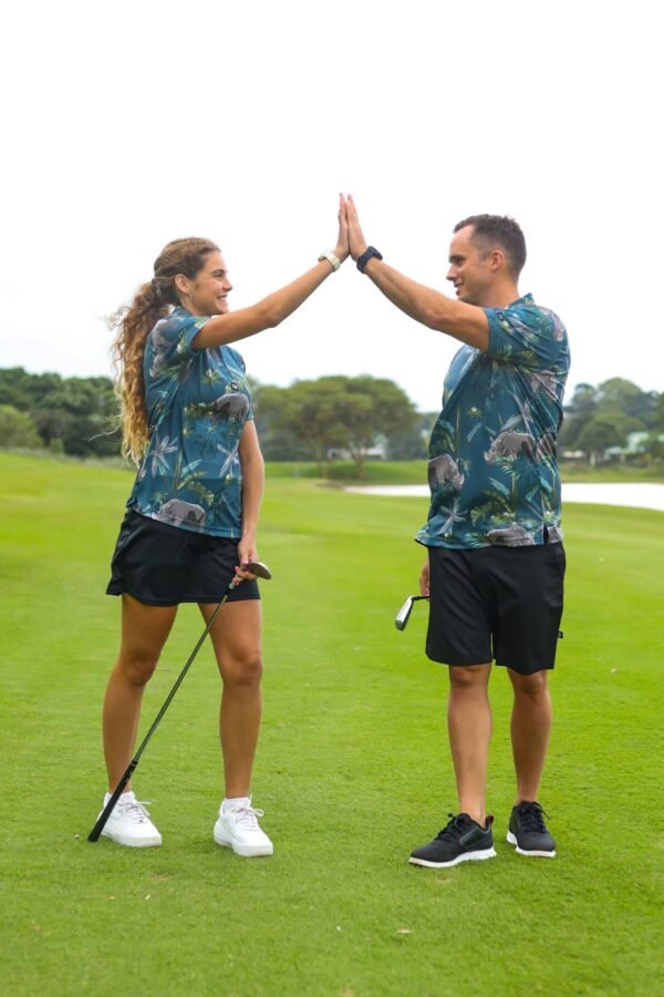 CA Funky Golf Shirt | Rhino's In The Wild - Image 2