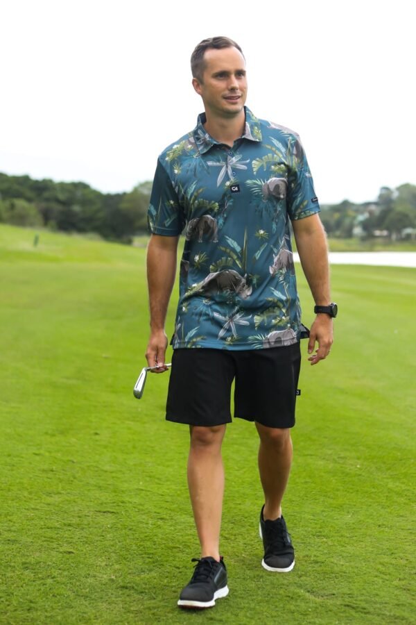 CA Funky Golf Shirt | Rhino's In The Wild - Image 5