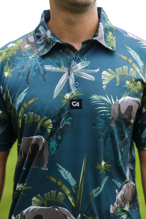 CA Funky Golf Shirt | Rhino's In The Wild - Image 6