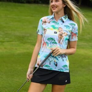 CA Ladies Funky Golf Shirt | Safari