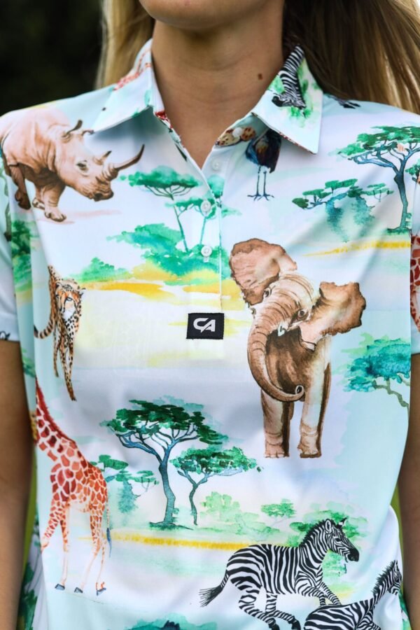 CA Ladies Funky Golf Shirt | Safari - Image 6