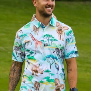 CA Funky Golf Shirt | Safari