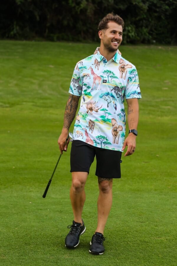 CA Funky Golf Shirt | Safari - Image 4