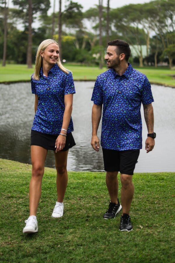 CA Funky Golf Shirt | Blue Berries - Image 2