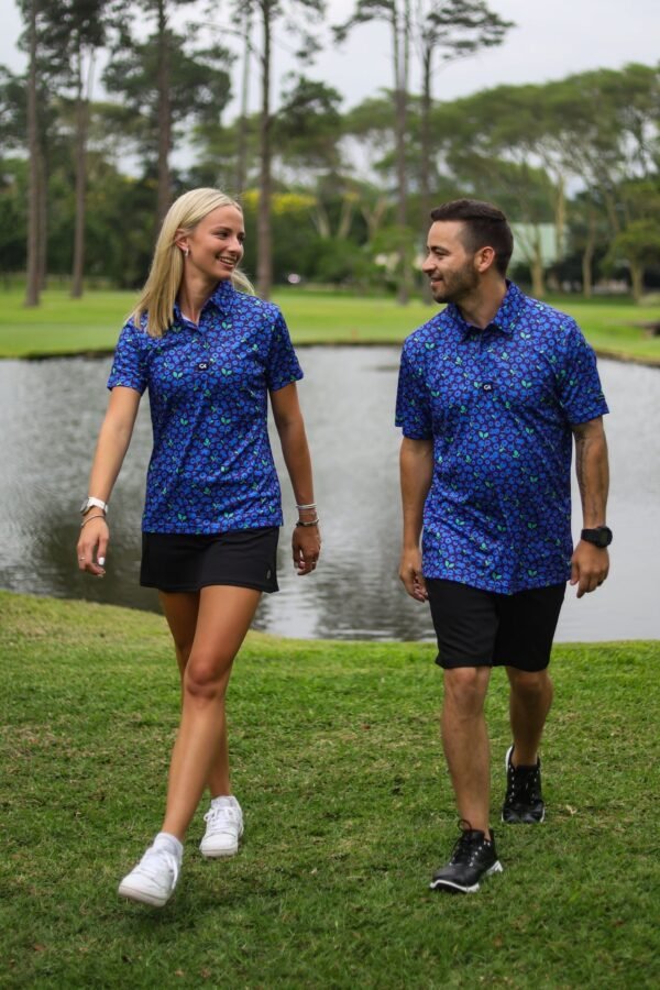 CA Ladies Funky Golf Shirt | Blue Berries - Image 2