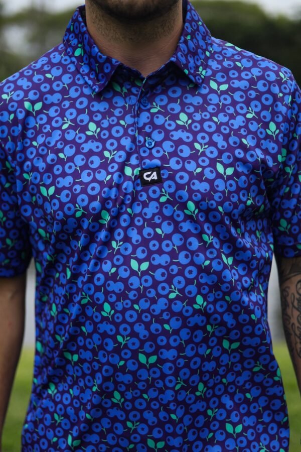 CA Funky Golf Shirt | Blue Berries - Image 6