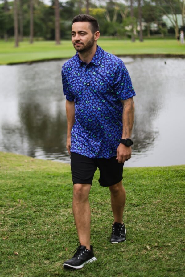 CA Funky Golf Shirt | Blue Berries - Image 5