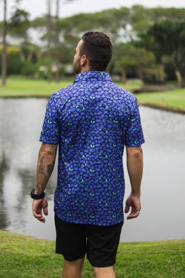 CA Funky Golf Shirt | Blue Berries - Image 3