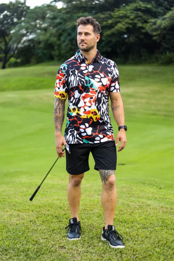 CA Funky Golf Shirt | Wild Paws - Image 2