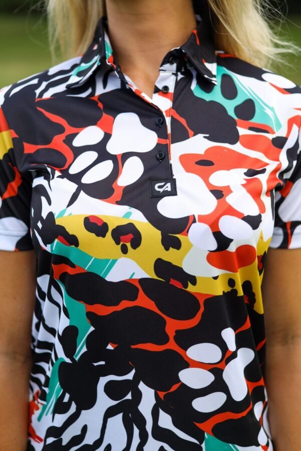 CA Ladies Funky Golf Shirt | Wild Paws - Image 6